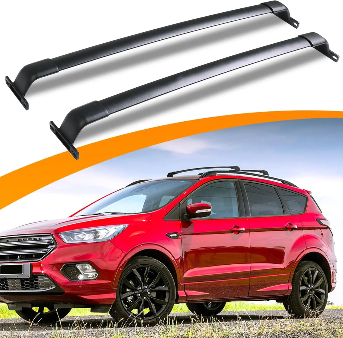 SNAILFLY Roof Rack Cross Bars fit for 2013-2019 Ford Escape Kuga with Raised Side Rails