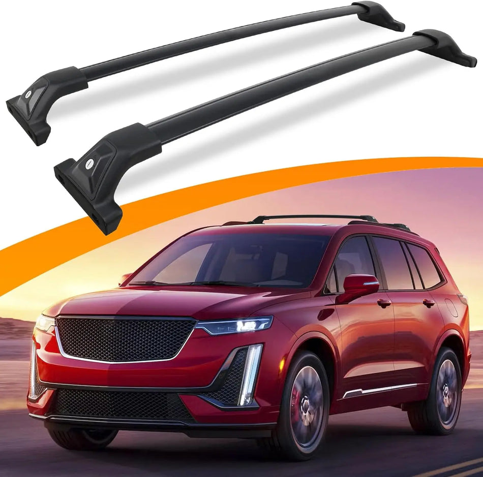 SNAILFLY 330 lbs Roof Rack Cross Bars Fit for 2019-2025 Cadillac XT4 XT6 with Factory Side Rails