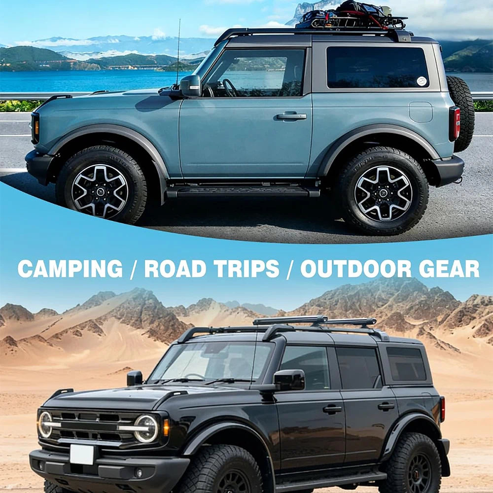 SNAILFLY 350 lbs Roof Rack Cross Bars fit for Ford Bronco Hard Top