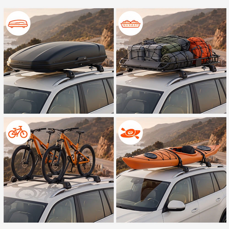 SNAILFLY 220 lbs T-Slot Roof Rack Cross Bars fit for Hyundai Palisade with Raised Side Rails