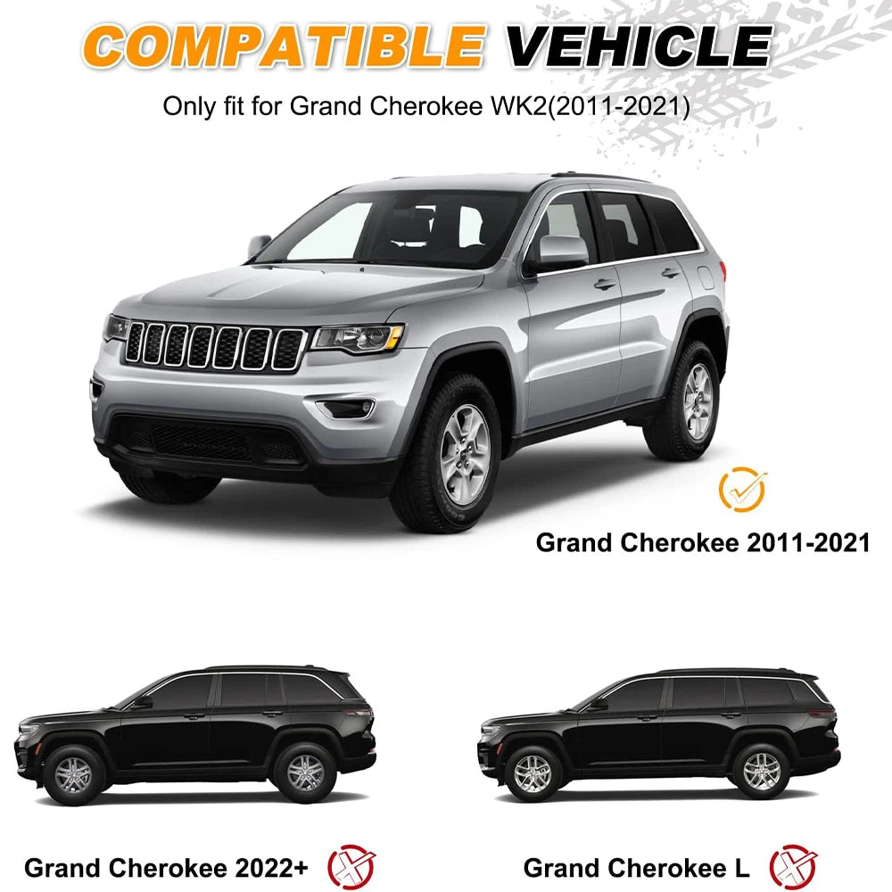 SNAILFLY Roof Rack Crossbars fit for Jeep Grand Cherokee WK2 with Factory Grooved Side Rails -3