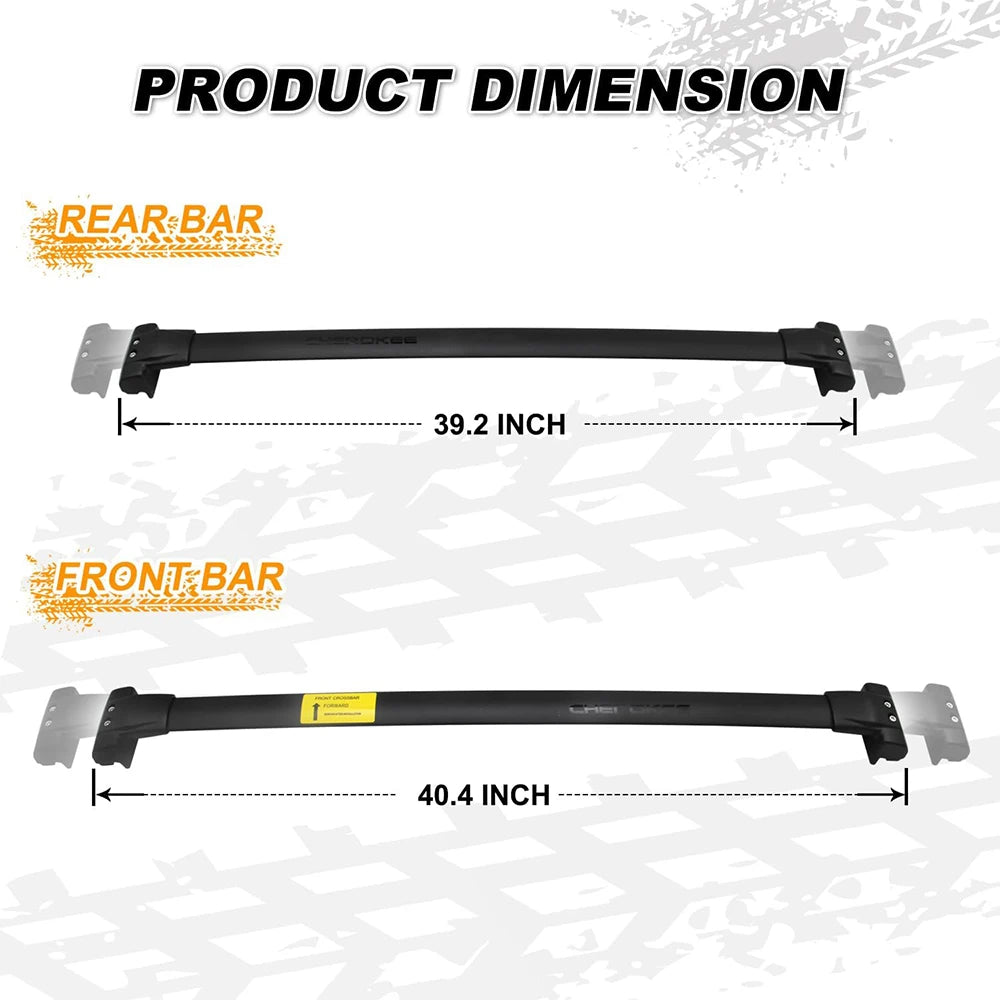 SNAILFLY Roof Rack Crossbars fit for Jeep Grand Cherokee WK2 with Factory Grooved Side Rails - 4