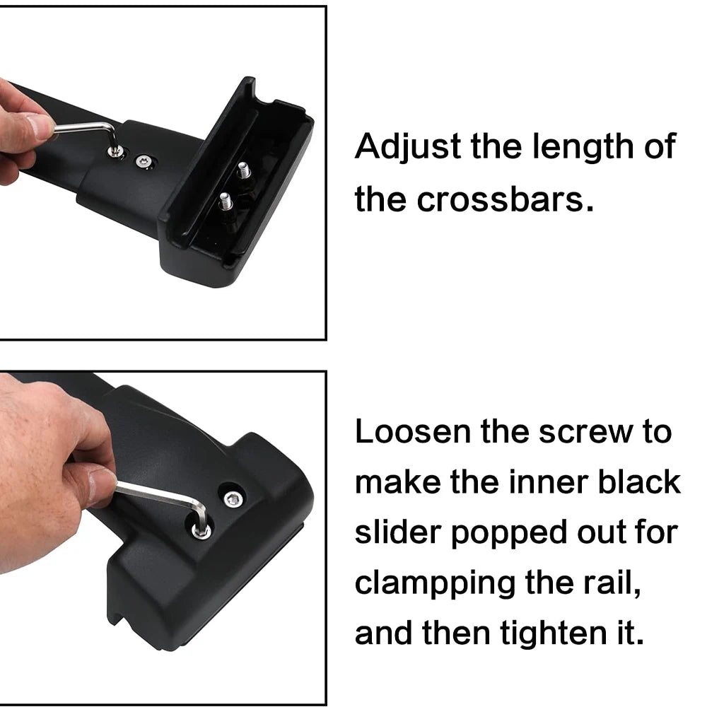 SNAILFLY Roof Rack Crossbars fit for Jeep Grand Cherokee WK2 with Factory Grooved Side Rails - 8
