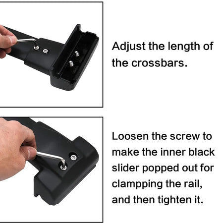 SNAILFLY Roof Rack Crossbars fit for Jeep Grand Cherokee WK2 with Factory Grooved Side Rails - 8