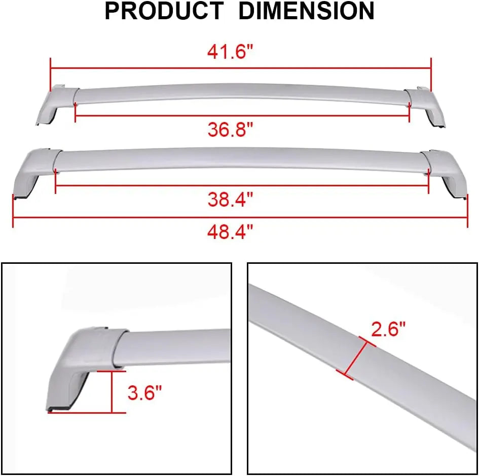 SNAILFLY Roof Rack Crossbars fit for 2020-2026 Toyota Highlander XLE XSE Limited Platinum with Flush Side Rails -4