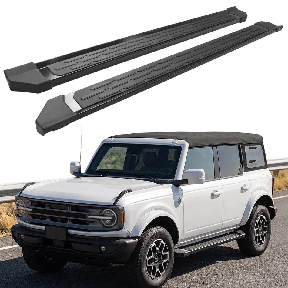 SNAILFLY 600 lbs Wide ABS Anti-Slip Running Boards Side Steps fit for Ford Bronco 4-Door