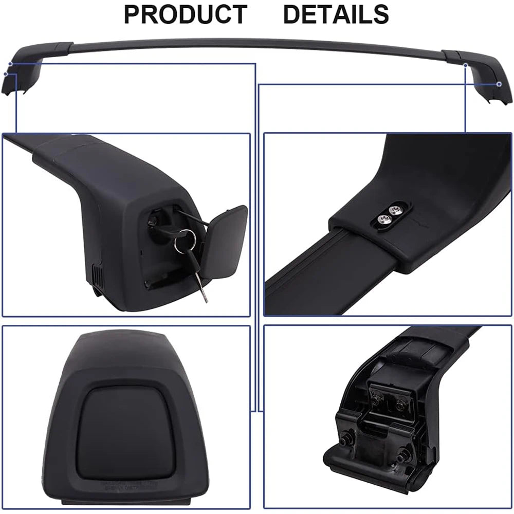 SNAILFLY 165 lbs Roof Rack Cross Bars fit for 2018-2024 BMW X3 G01 with Flush Side Rails