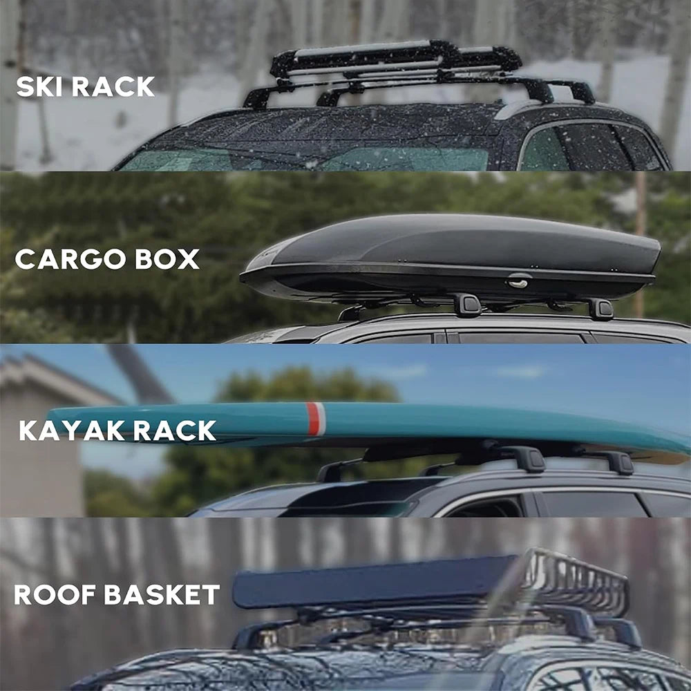 SNAILFLY 165 lbs Roof Rack Cross Bars fit for Hyundai Santa Cruz with Flush Side Rails