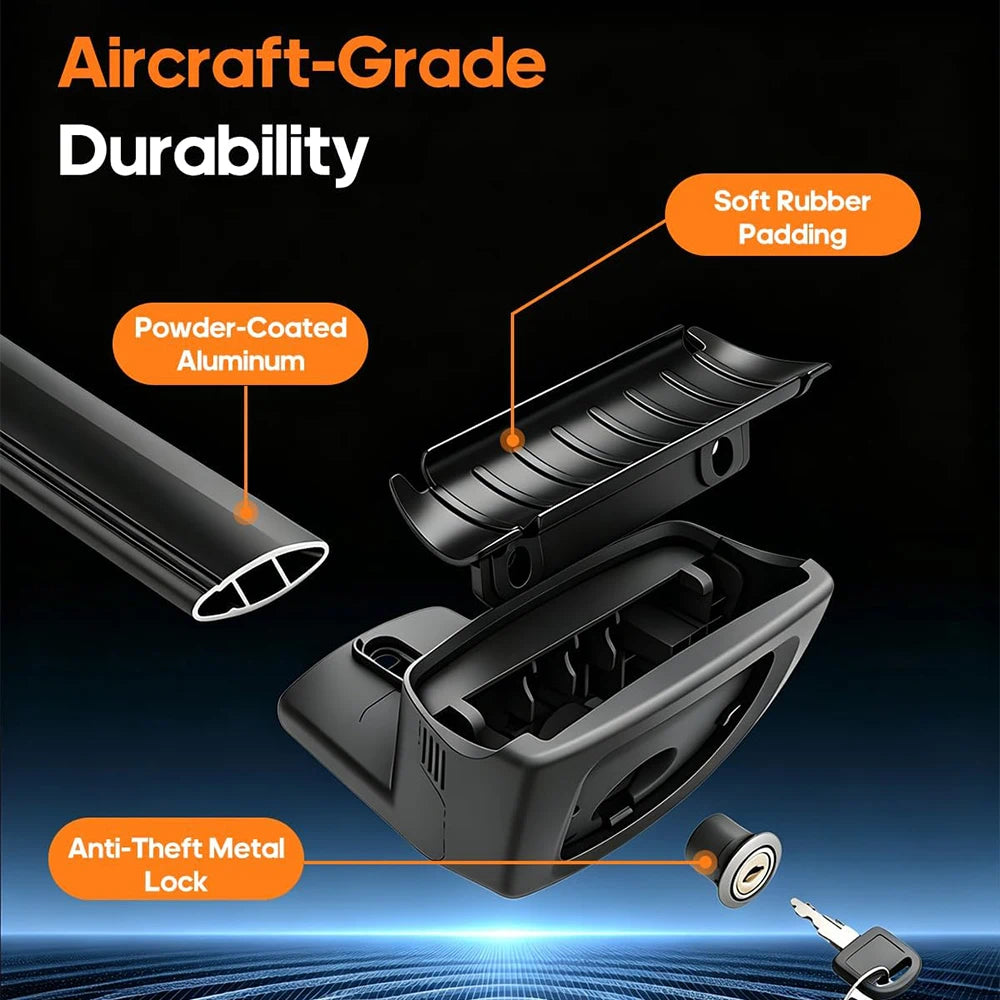 SNAILFLY 165 lbs Roof Rack Cross Bars fit for Hyundai Santa Cruz with Flush Side Rails