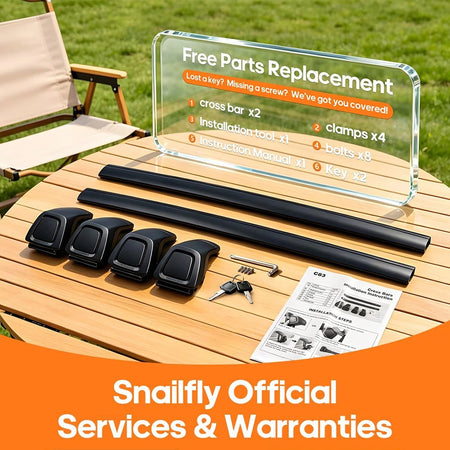 SNAILFLY 165 lbs Roof Rack Cross Bars fit for Kia Sorento ＆ Hybrid with Flush Side Rails