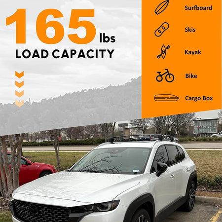SNAILFLY 165 lbs Roof Rack Cross Bars fit for Mazda CX-50 with Flush Side Rails
