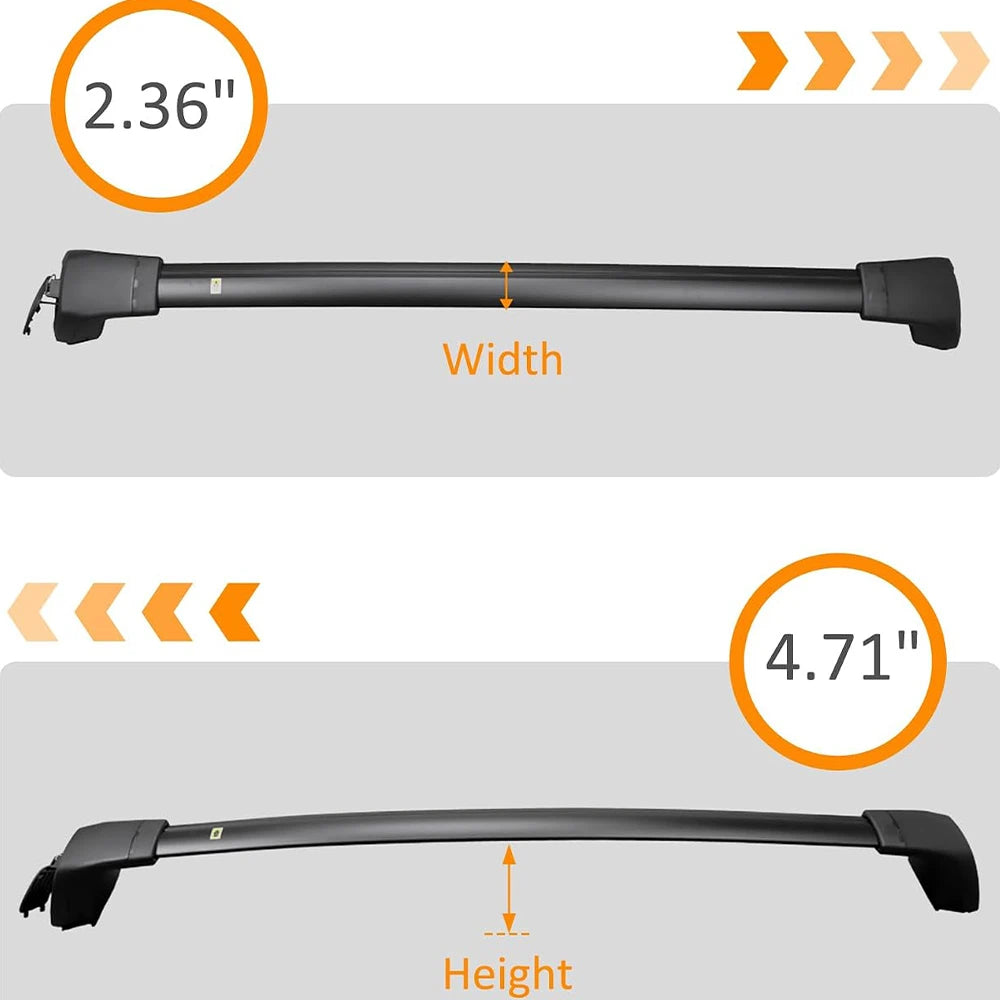 SNAILFLY 165 lbs Roof Rack Cross Bars fit for Mazda CX-50 with Flush Side Rails