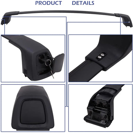 SNAILFLY 165 lbs Roof Rack Cross Bars fit forVolvo XC40 with Flush Side Rails