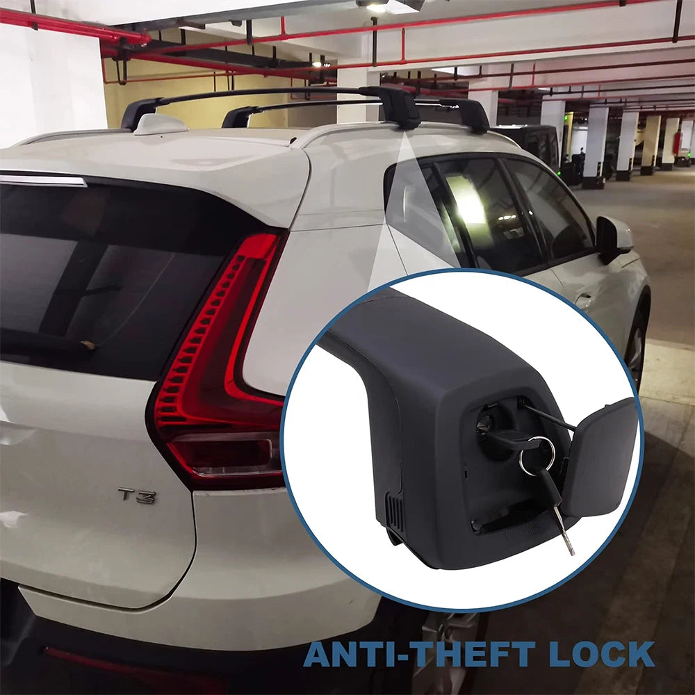 SNAILFLY 165 lbs Roof Rack Cross Bars fit forVolvo XC40 with Flush Side Rails
