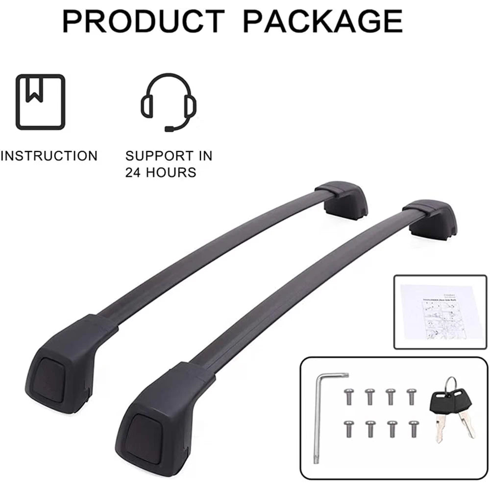 SNAILFLY 165 lbs Roof Rack Cross Bars fit forVolvo XC40 with Flush Side Rails