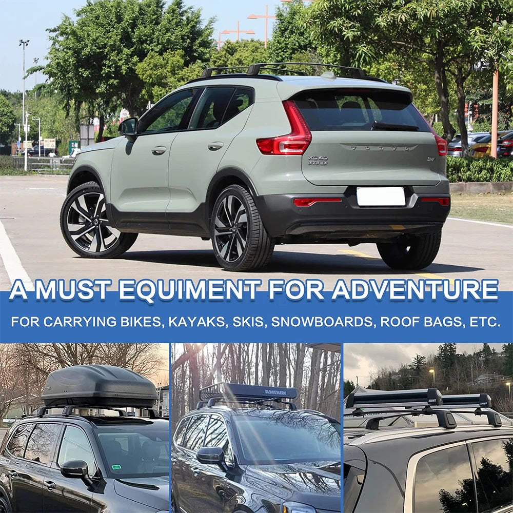 SNAILFLY 165 lbs Roof Rack Cross Bars fit forVolvo XC40 with Flush Side Rails