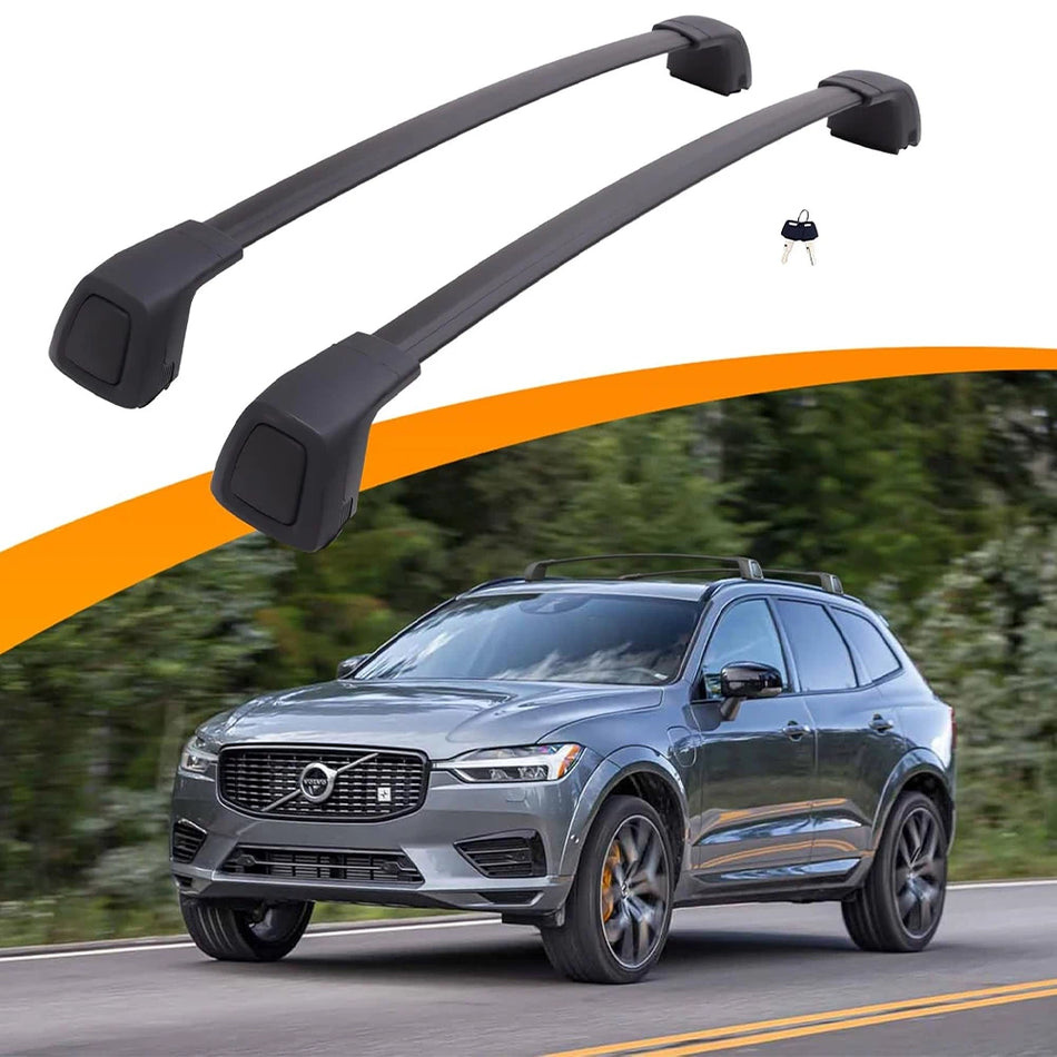 SNAILFLY 165 lbs Roof Rack Cross Bars fit for Volvo XC60 with Flush Side Rails