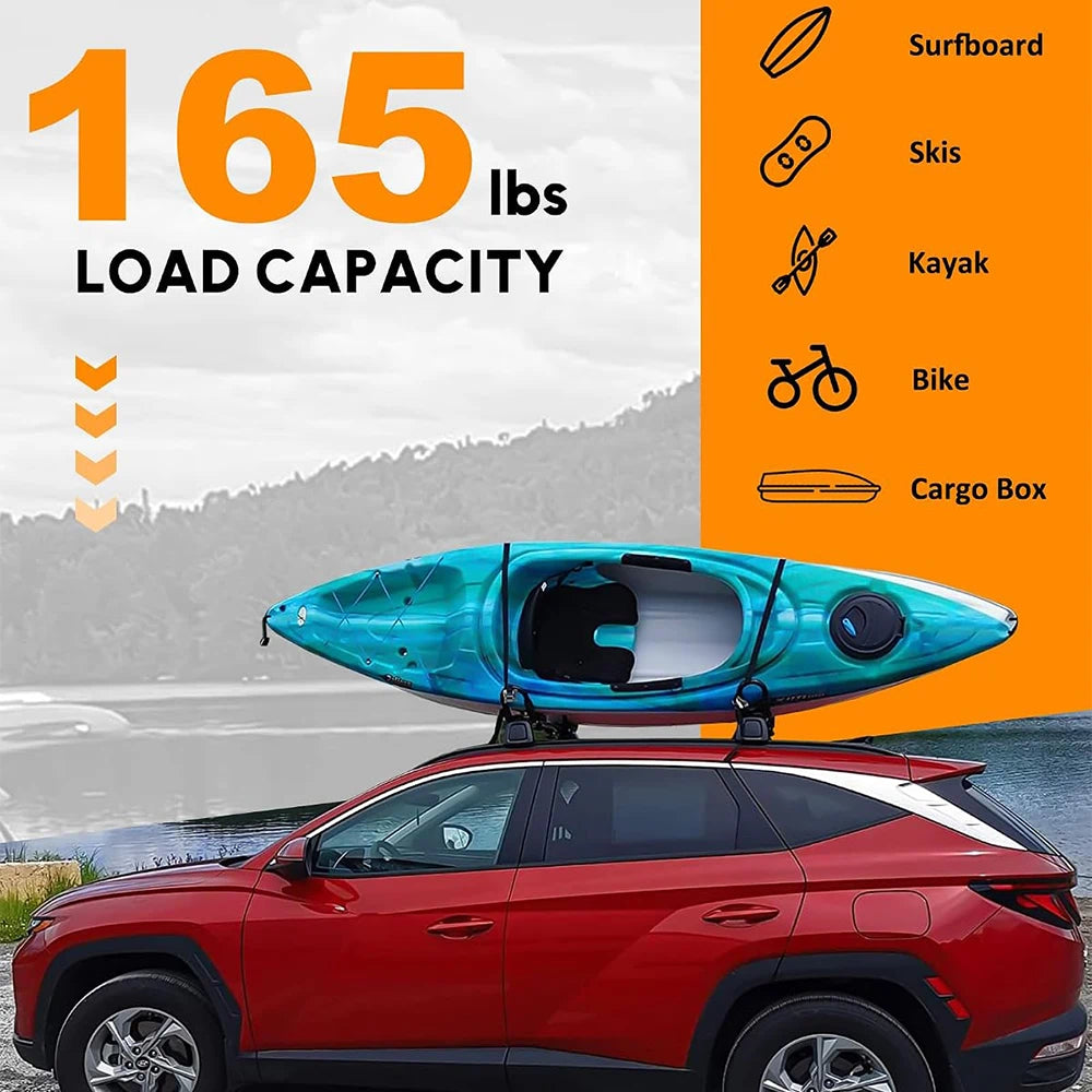 SNAILFLY 165 lbs Roof Rack Cross Bars fit for Volvo XC60 with Flush Side Rails