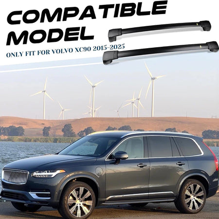SNAILFLY 165 lbs Roof Rack Cross Bars fit for Volvo XC90 with Flush Side Rails