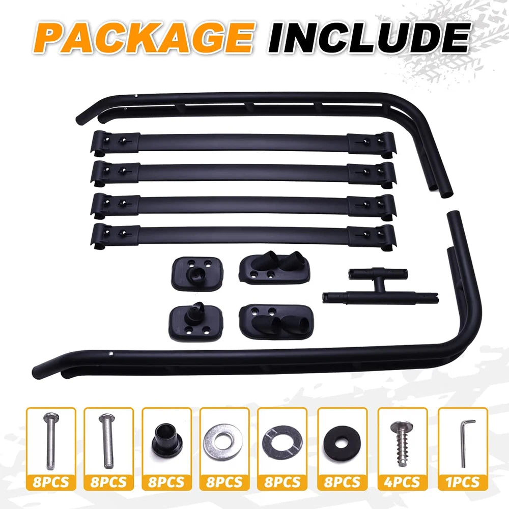 SNAILFLY 250 lbs Roof Rack Basket Fit for Toyota 4Runner