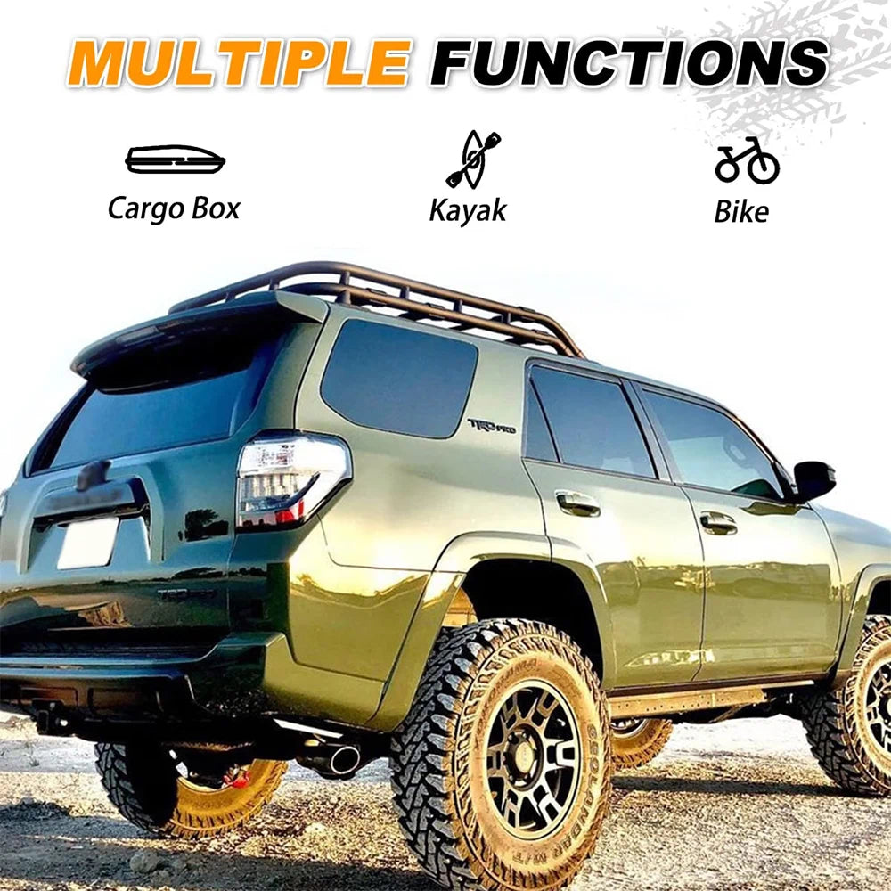 SNAILFLY 250 lbs Roof Rack Basket Fit for Toyota 4Runner