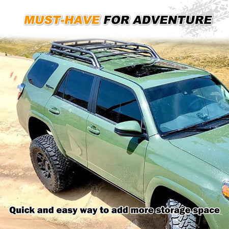 SNAILFLY 250 lbs Roof Rack Basket Fit for Toyota 4Runner