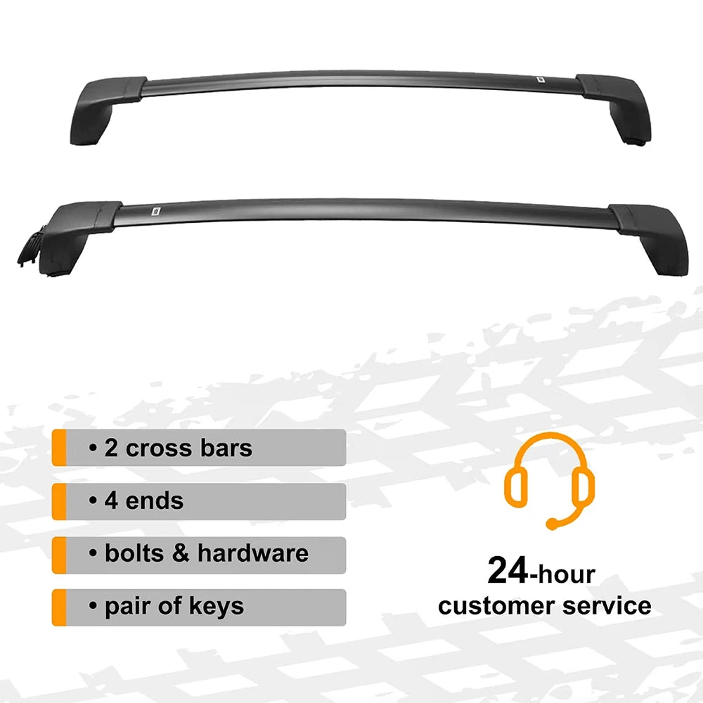 SNAILFLY 4PCS Roof Rack Cross Bars Side Rails fit for Honda Vezel HR-V without Side Rails - 7