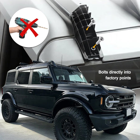 SNAILFLY Roof Rack Cross Bars fit for Ford Bronco 2 & 4-Door Hard Top