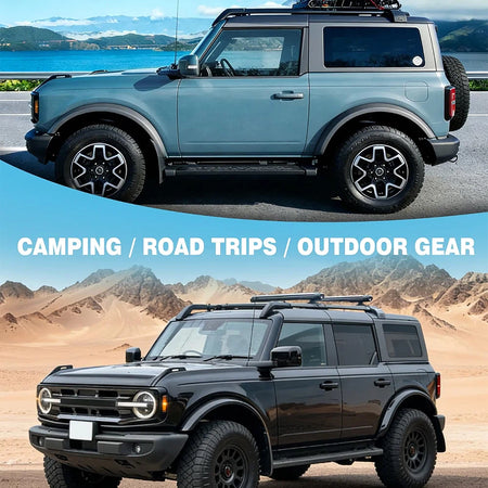 SNAILFLY Roof Rack Cross Bars fit for Ford Bronco 2 & 4-Door Hard Top