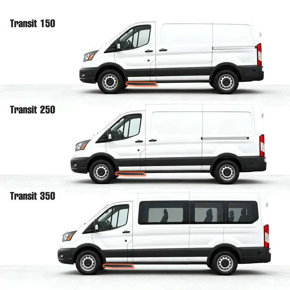 SNAILFLY Running Boards Side Steps Fit for 2018-2023 Ford Transit 150 250 350