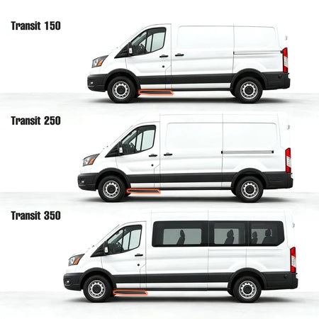 SNAILFLY Running Boards Side Steps Fit for 2018-2023 Ford Transit 150 250 350