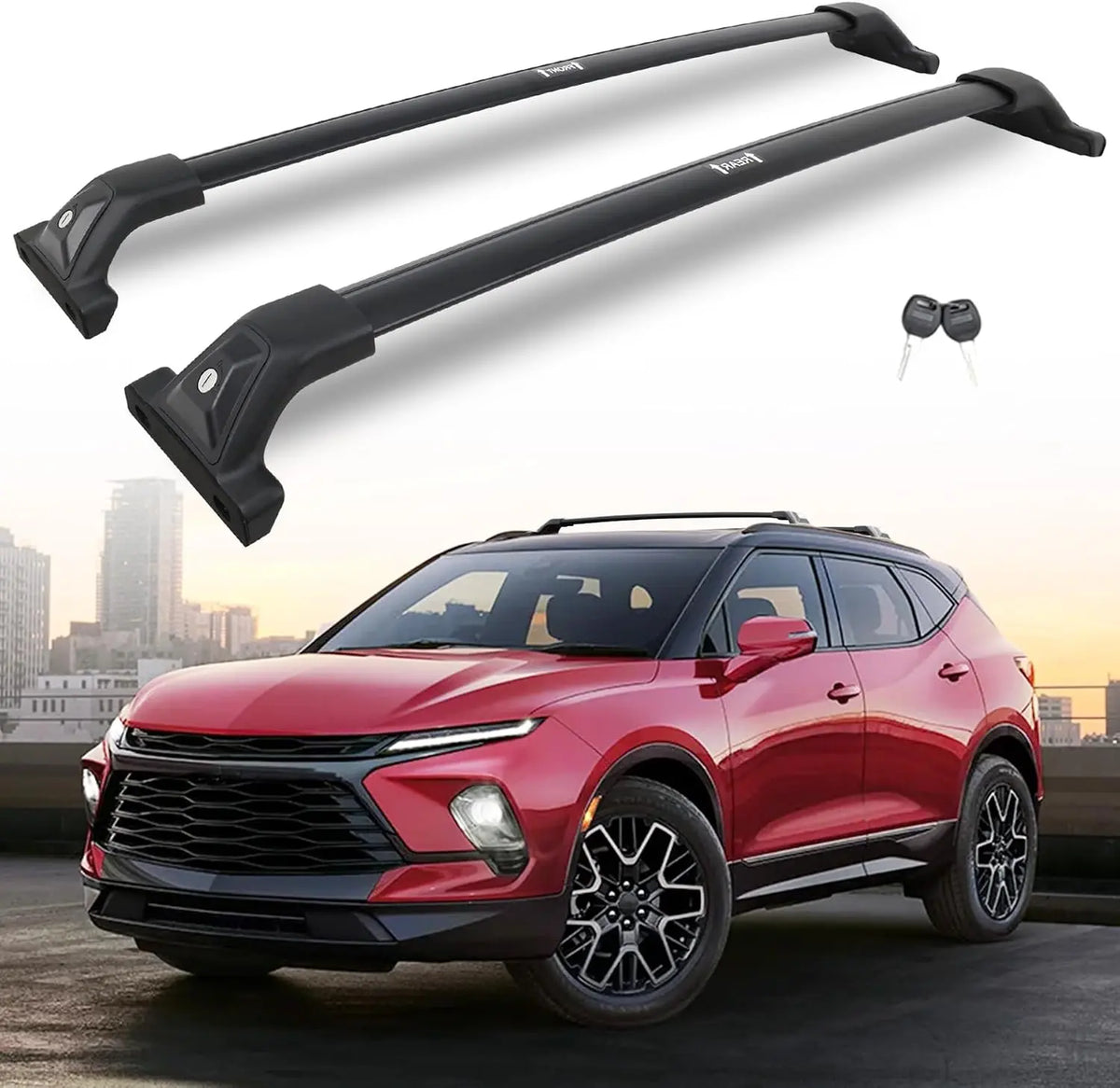 SNAILFLY 330 lbs Roof Rack Cross Bars Fit for Chevrolet Blazer with Flush Side Rails