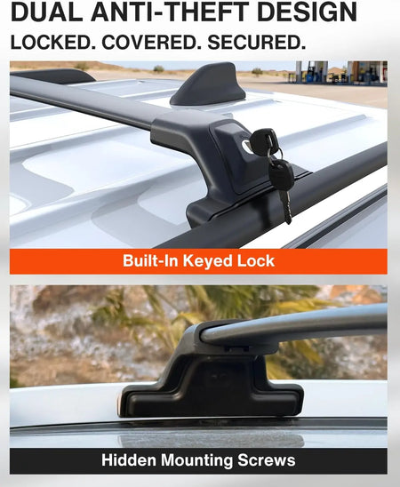 SNAILFLY 330 lbs Roof Rack Cross Bars Fit for Chevrolet Blazer with Flush Side Rails