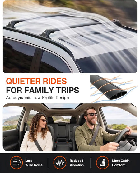 SNAILFLY 330 lbs Roof Rack Cross Bars Fit for Chevrolet Blazer with Flush Side Rails