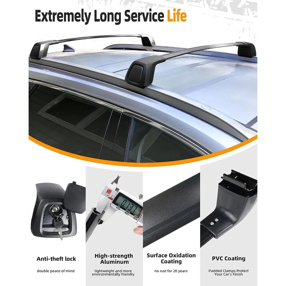 Snailfly 165 lbs Aluminum Roof Rack Cross Bars for 2019  Hyundai Palisade 5