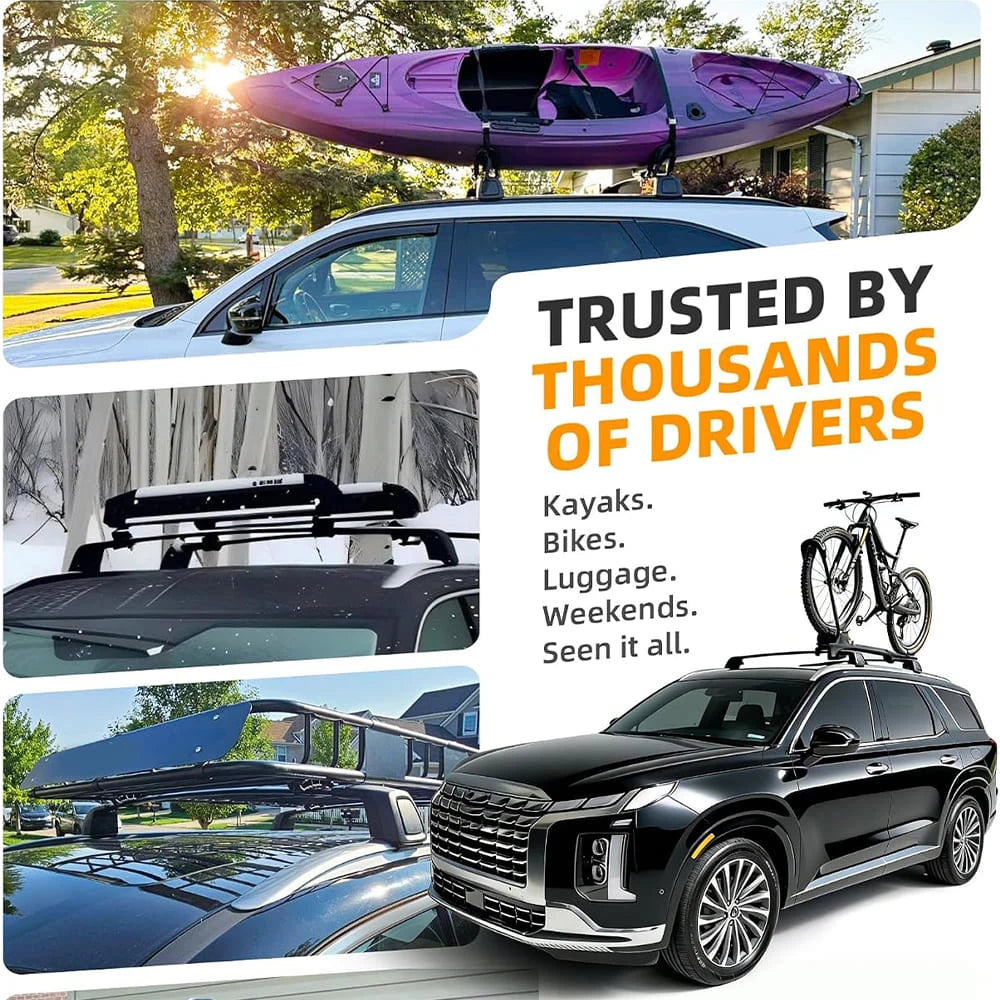 Snailfly 165 lbs Aluminum Roof Rack Cross Bars for 2019  Hyundai Palisade 7