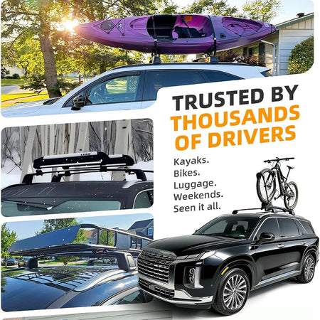 Snailfly 165 lbs Aluminum Roof Rack Cross Bars for 2019  Hyundai Palisade 7
