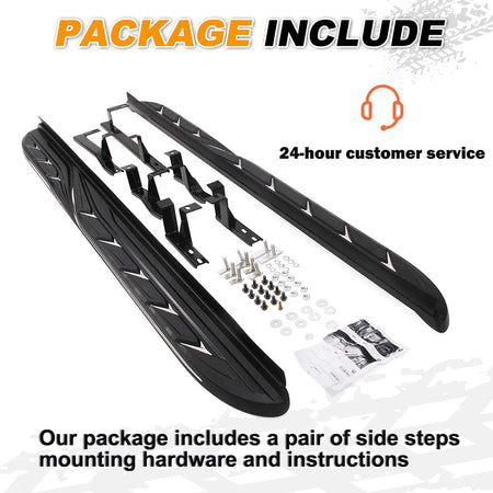 SNAILFLY 300 lbs Running Boards Side Steps fit for 2016-2022 Lexus RX
