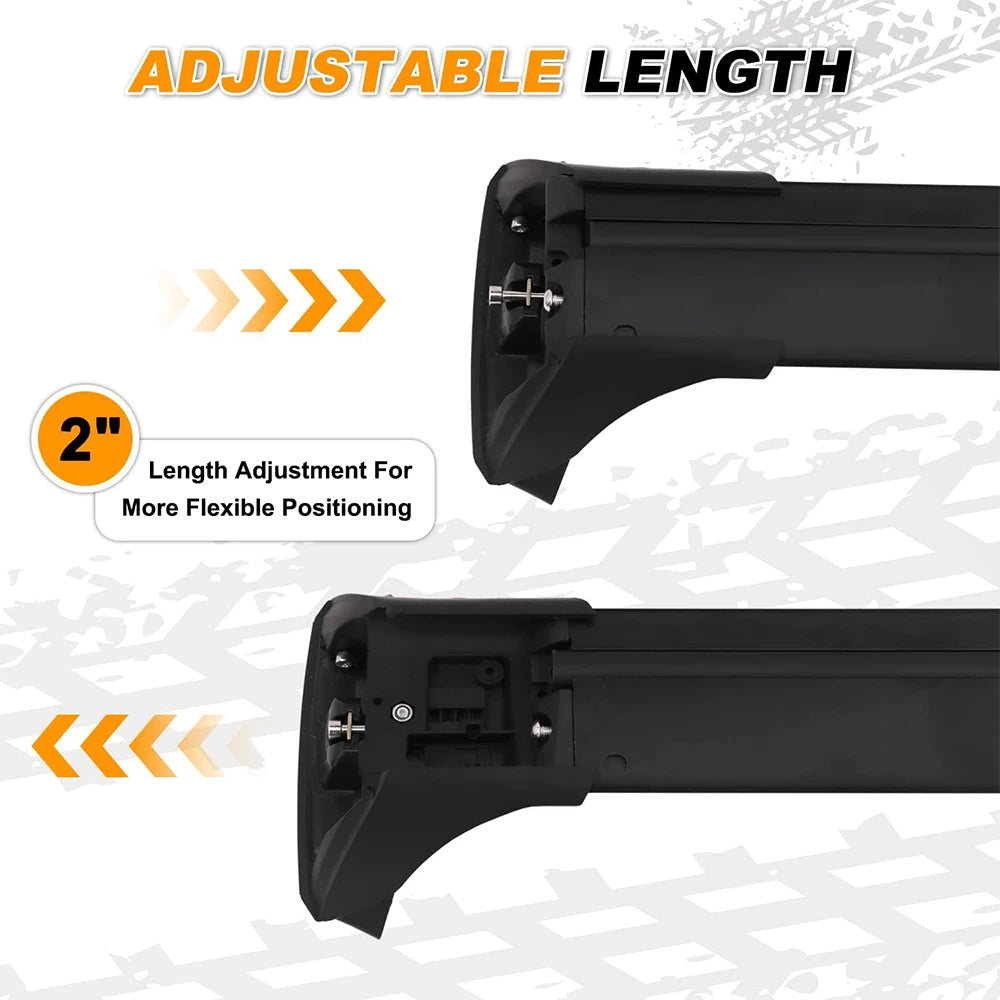SNAILFLY 220 lbs Lockable Roof Rack Cross Bars fit for Ford Explorer with Raised Side Rails