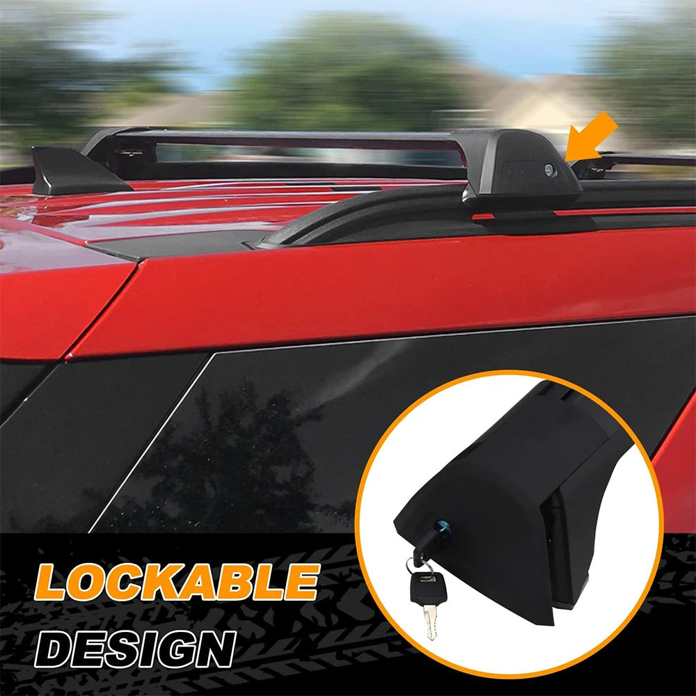 SNAILFLY 220 lbs Lockable Roof Rack Cross Bars fit for Ford Explorer with Raised Side Rails
