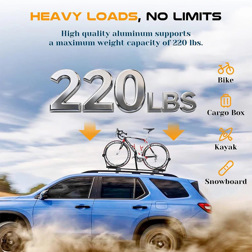 SNAILFLY 220 lbs Roof Rack Cross Bar fit for Honda Pilot with Raised Side Rails