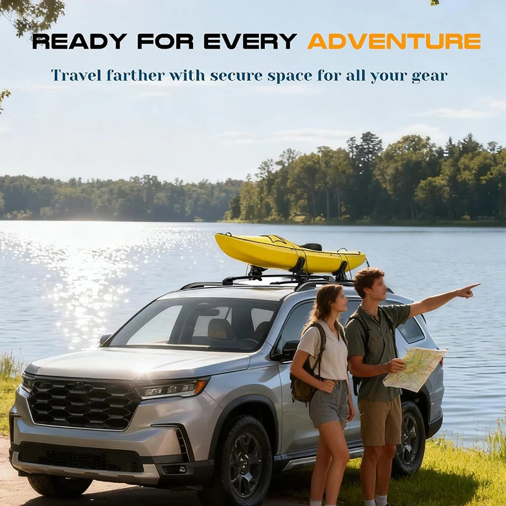 SNAILFLY 220 lbs Roof Rack Cross Bar fit for Honda Pilot with Raised Side Rails
