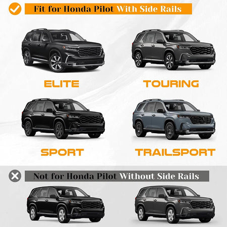 SNAILFLY 220 lbs Roof Rack Cross Bars fit for Honda Pilot with Raised Side Rails
