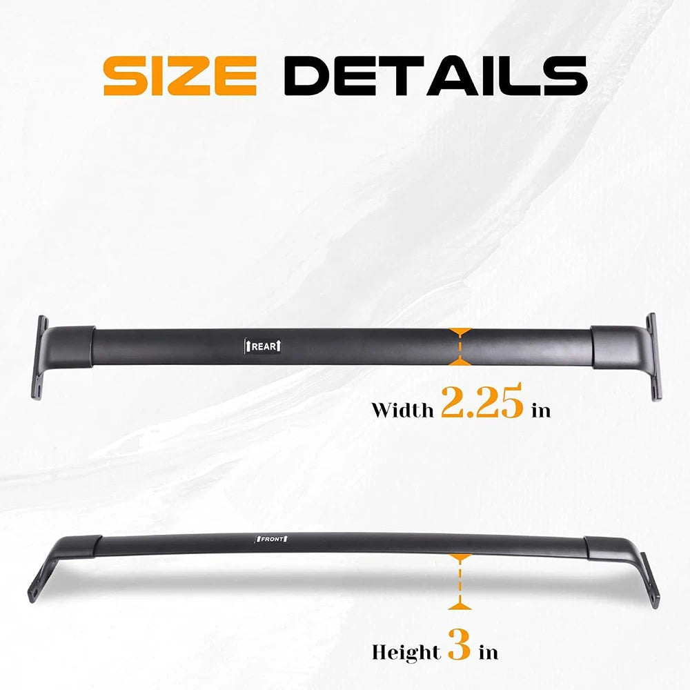 SNAILFLY 220 lbs Roof Rack Cross Bars fit for Honda Pilot with Raised Side Rails