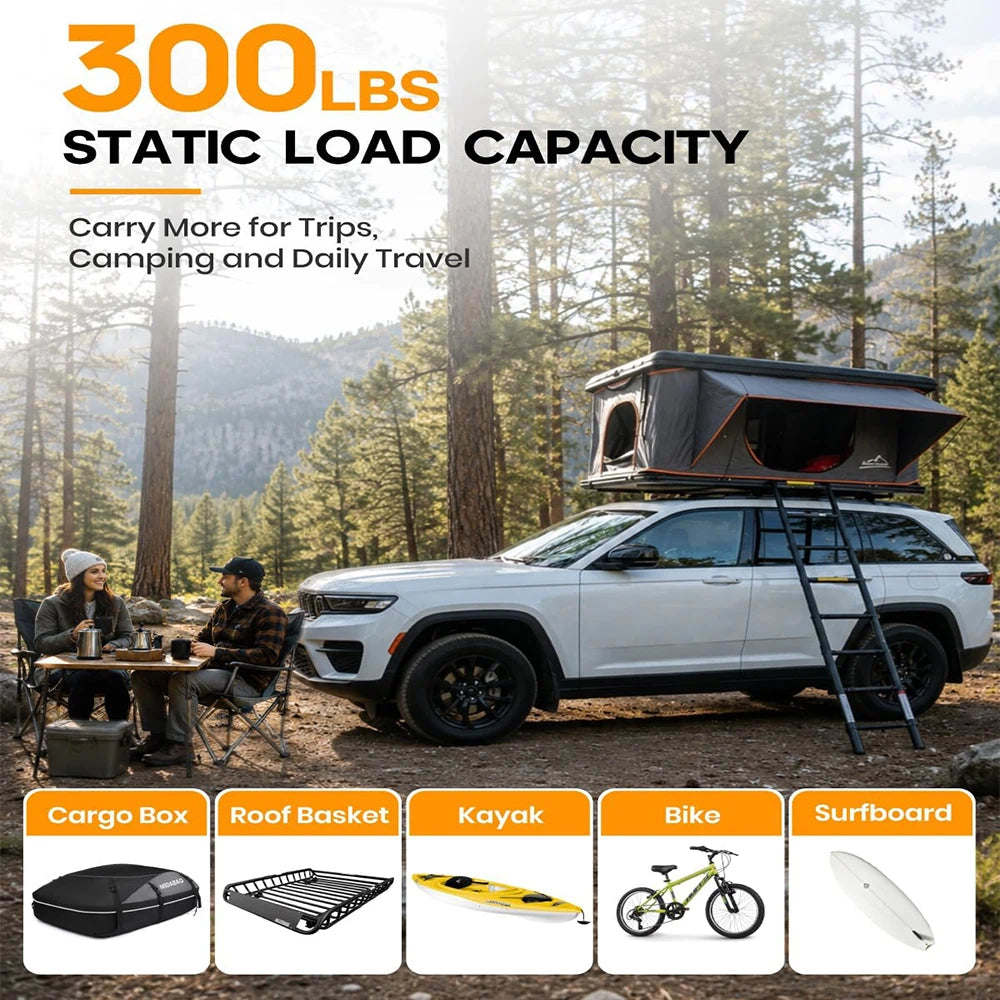 SNAILFLY 300 lbs Roof Rack Cross Bars fit for Jeep Grand Cherokee WL/L with Factory Roof Rails