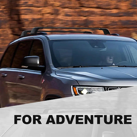 SNAILFLY 330 lbs Roof Rack Cross Bars fit for 2011-2021 Jeep Grand Cherokee with Factory Grooved Side Rails