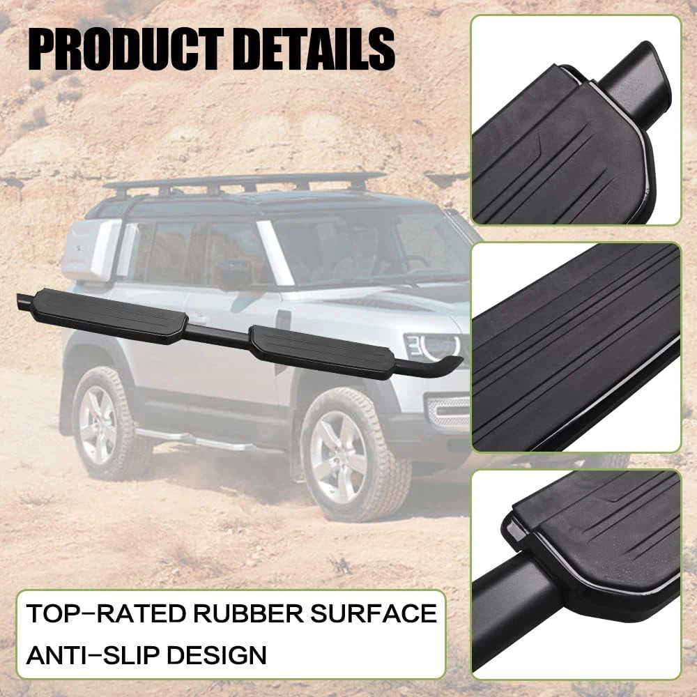 SNAILFLY 400 lbs Running Boards Side Steps fit for Land Rover Defender 4-Door