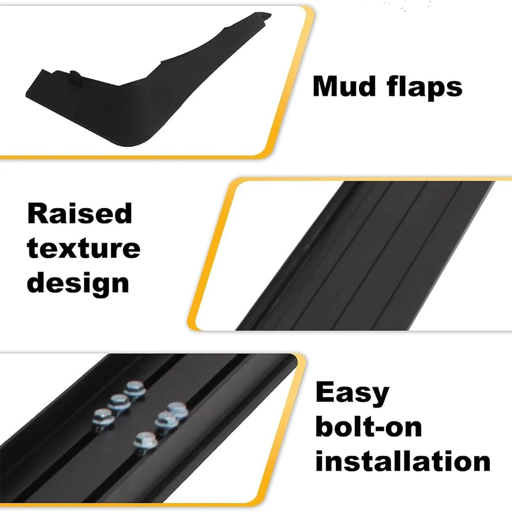 SNAILFLY 500 lbs No-Drill Running Boards Side Steps fit for Ford Explorer with Mud Flaps -5