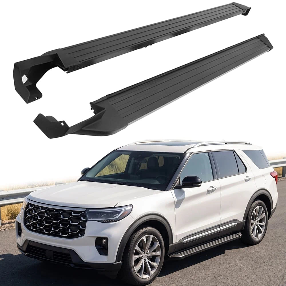 SNAILFLY 500 lbs No-Drill Running Boards Side Steps fit for Ford Explorer with Mud Flaps -1