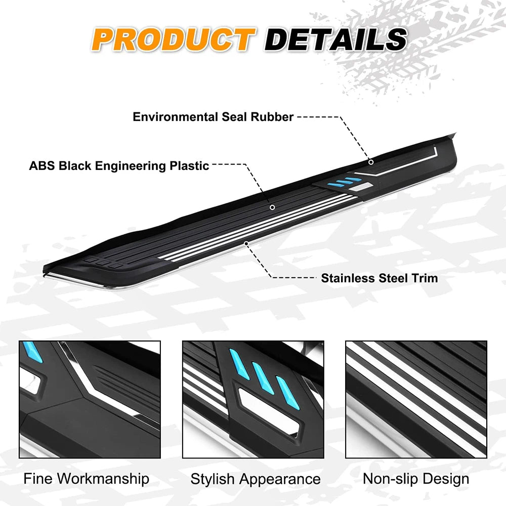 SNAILFLY 350 lbs Running Boards Side Steps fit for 2011-2021 Jeep Grand Cherokee